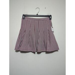 NWT Originality La LA Land Creative Womens Plaid Check USA Made Mini Skirt Sz M